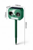 Solarni ultrazvučni rasterivač životinja sa senzorom pokreta