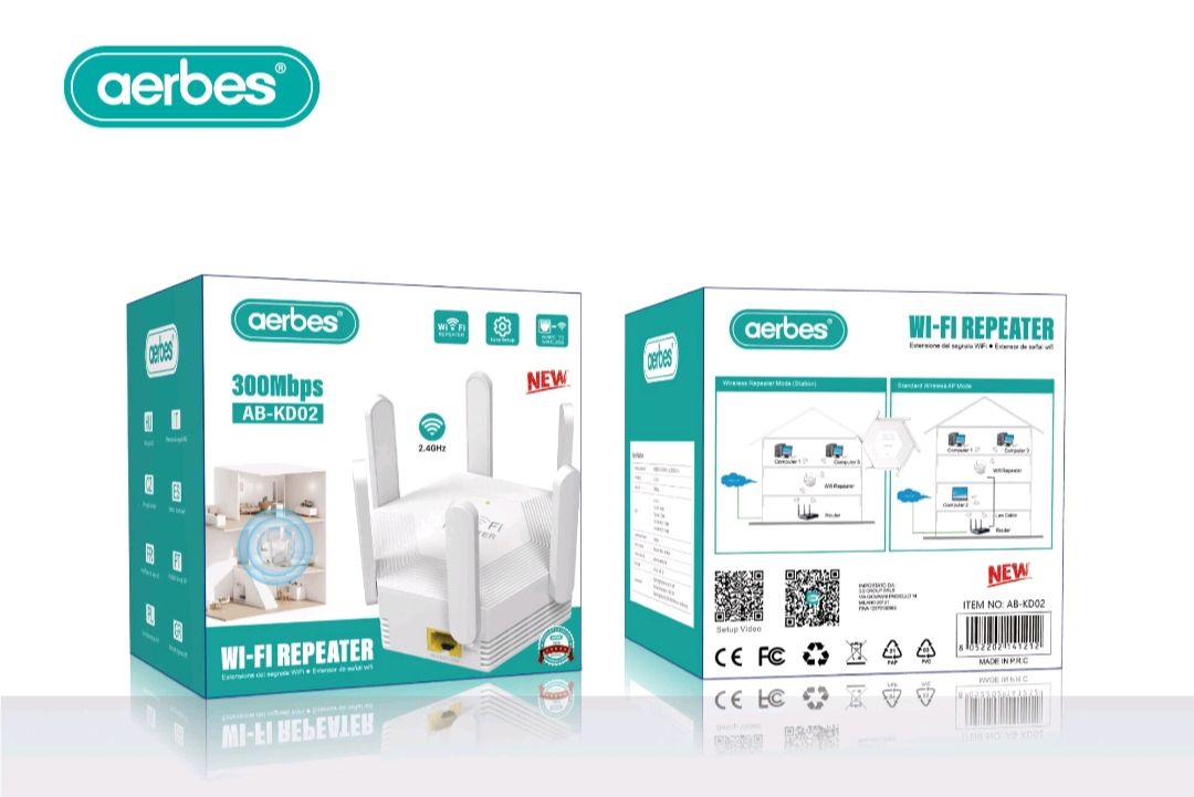 WiFi Repeater 300Mbps ABKD02