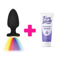 Svetleci Analni Vibrator i lubrikant ku216