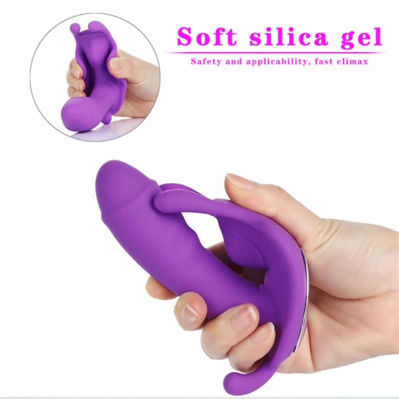 Nosivi leptir vibrator sa daljinskim (nevidljivi) ljubičasta