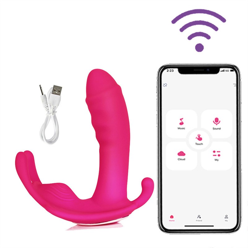 Nosivi leptir vibrator sa daljinskim (nevidljivi) ljubičasta