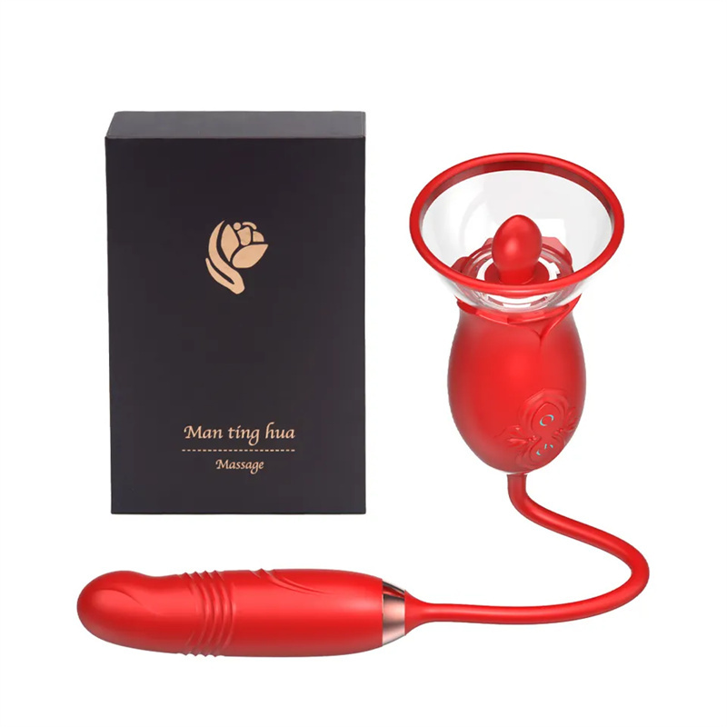 Ruža vibrator 3-u-1 – lizanje, sisanje, G tačka