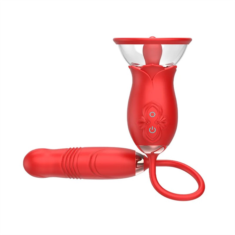 Ruža vibrator 3-u-1 – lizanje, sisanje, G tačka