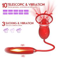 Ruža vibrator 3-u-1 – lizanje, sisanje, G tačka