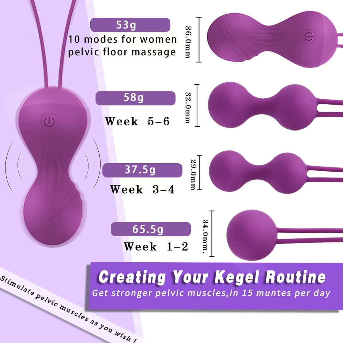 Set kegel kuglica + vibro jaje na daljinski