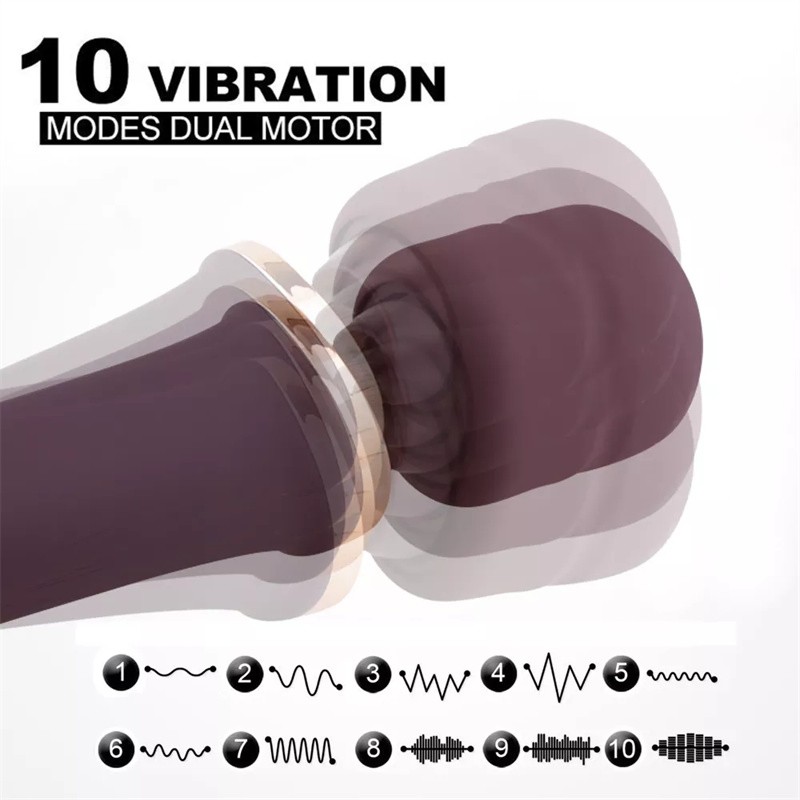 AV Wand masažer i vibrator za G tačku CRNI