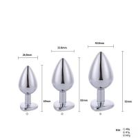 Metalni analni butt plug sa bazom u obliku srca   VELIČINA S