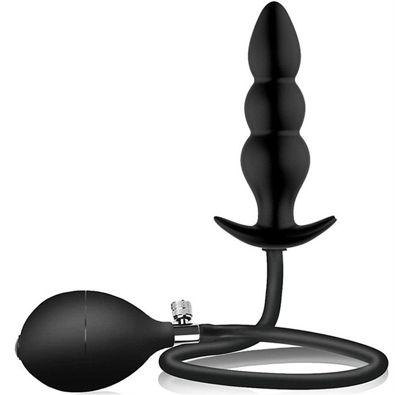 Silikonski naduvavajući analni butt plug (podesiv)