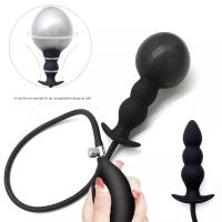 Silikonski naduvavajući analni butt plug (podesiv)