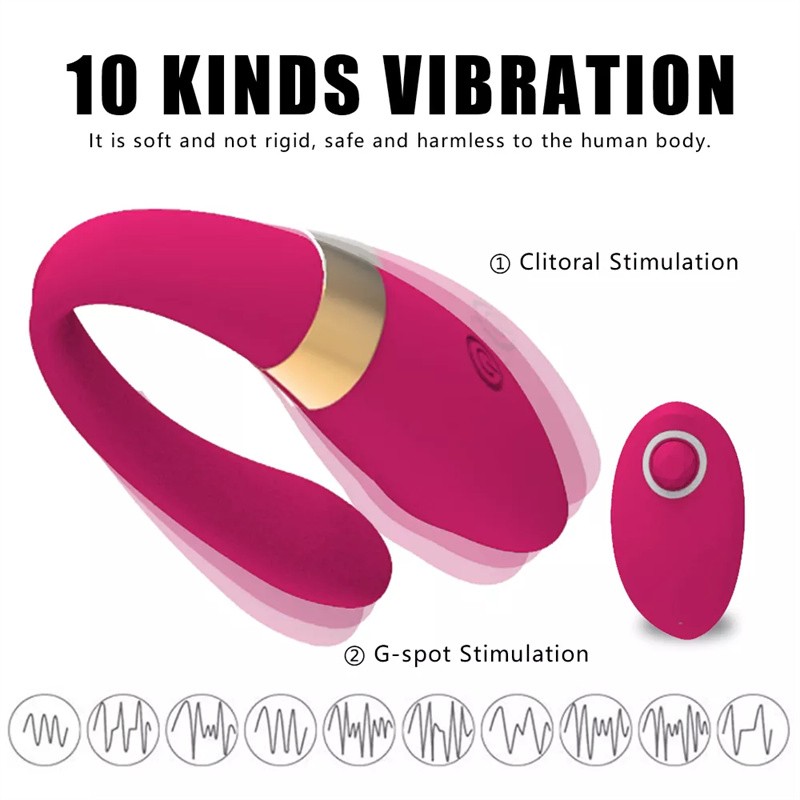Vibrator za parove sa daljinskim ROZE
