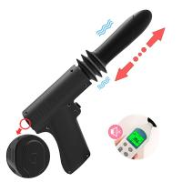 Automatski dildo vibrator sa potiskivanjem sa drškom u obliku pištolja