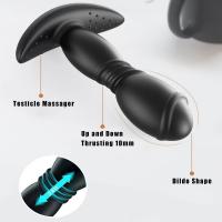 Teleskopski masažer prostate sa upravljanjem putem aplikacije