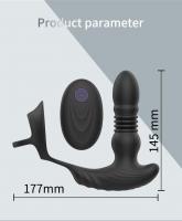 Masažer prostate sa potiskom i prstenom (daljinski)