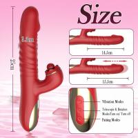 Rabbit vibrator sa potiskom, rotacijom i lizanjem