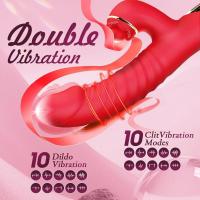 Rabbit vibrator sa potiskom, rotacijom i lizanjem