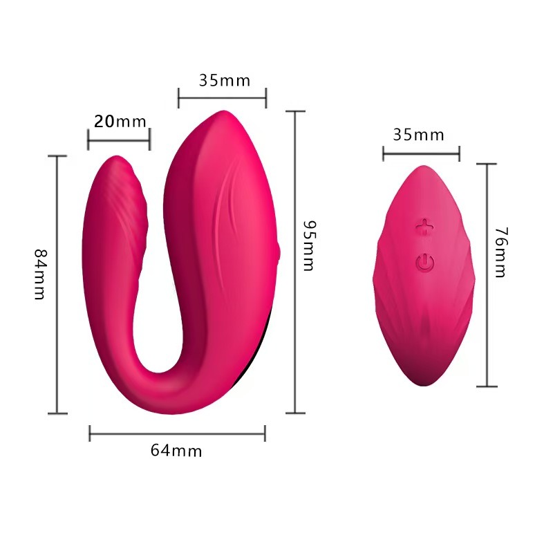Vibrator za parove sa daljinskim (MELO) ROZE