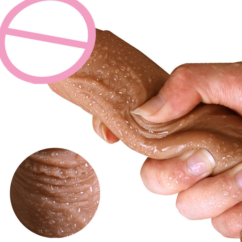 Veliki realistični dildo 21 cm (medicinski silikon)