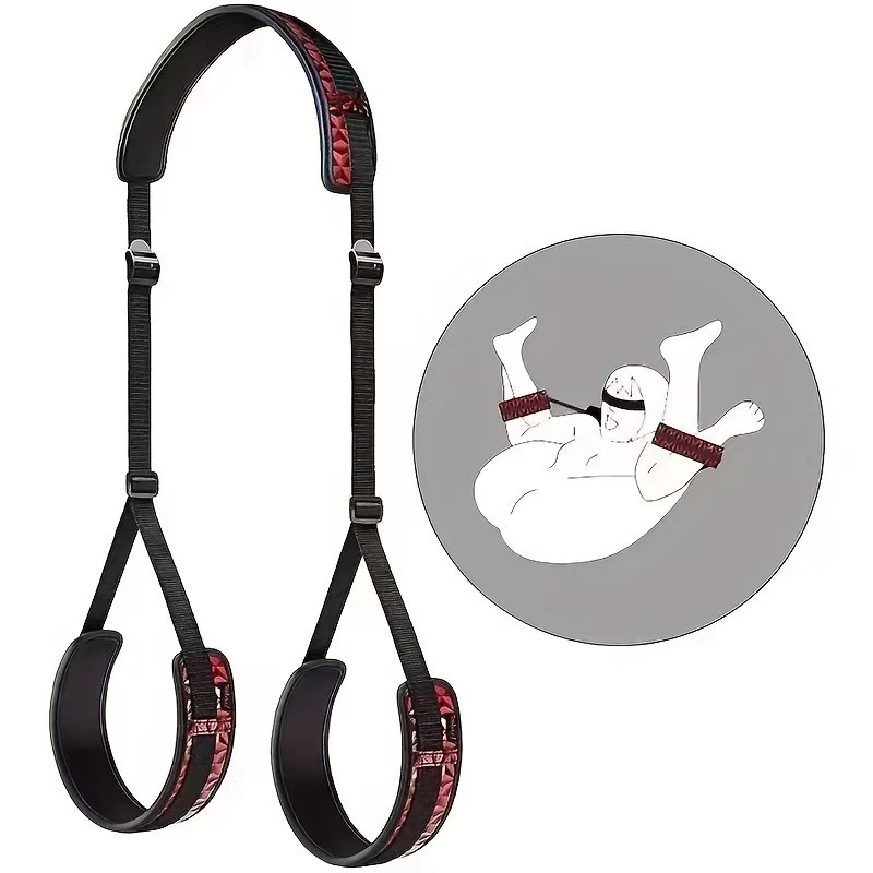 Bondage set: kaiš za vezivanje (vrat–ruke) + povez za oči + analne kuglice