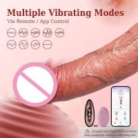 Vibrirajuća realistična navlaka i produžetak za penis (daljinski/app)