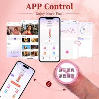Vibrirajuća realistična navlaka i produžetak za penis (daljinski/app)