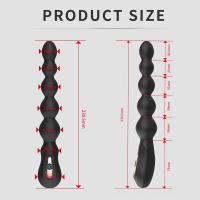 Silikonski analni vibrator sa analnim kuglicama