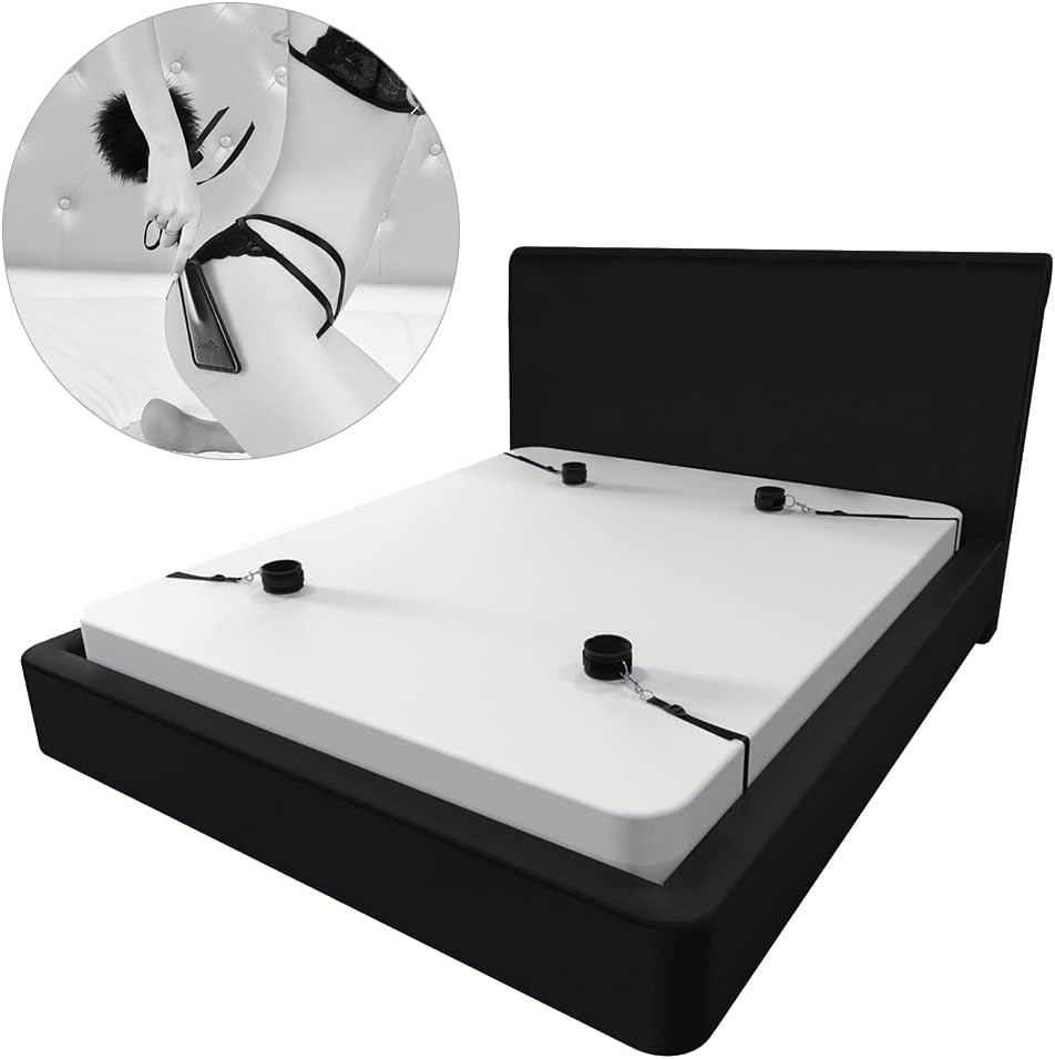 BDSM bondaž komplet – lisice, povez, perce
