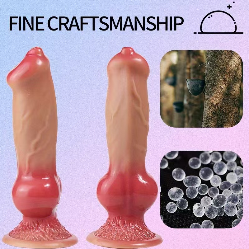 Realistični dildo sa čvorastom bazom i vakuum postoljem