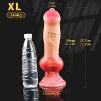 Realistični dildo sa čvorastom bazom i vakuum postoljem