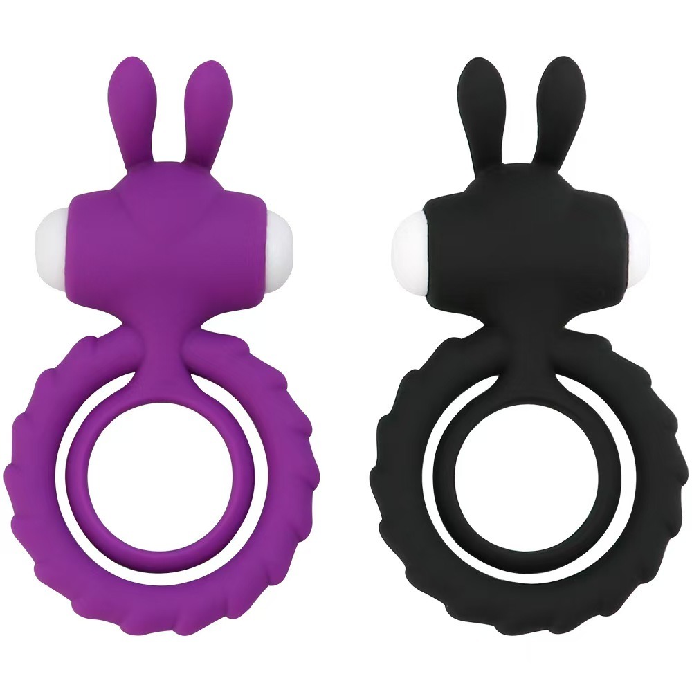 Vibracioni prsten sa zečjim ušima (rabbit) CRNI