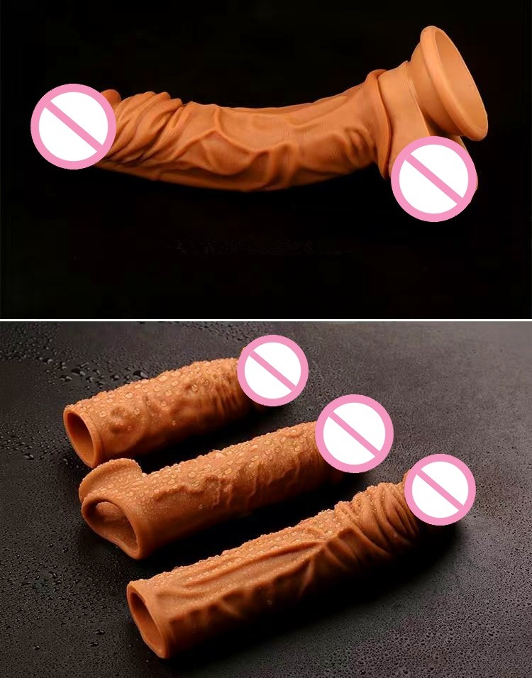 Realistična navlaka za penis, 195 mm