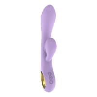 Premium zeka vibrator sa zlatnim prstenom LJUBIČASTI