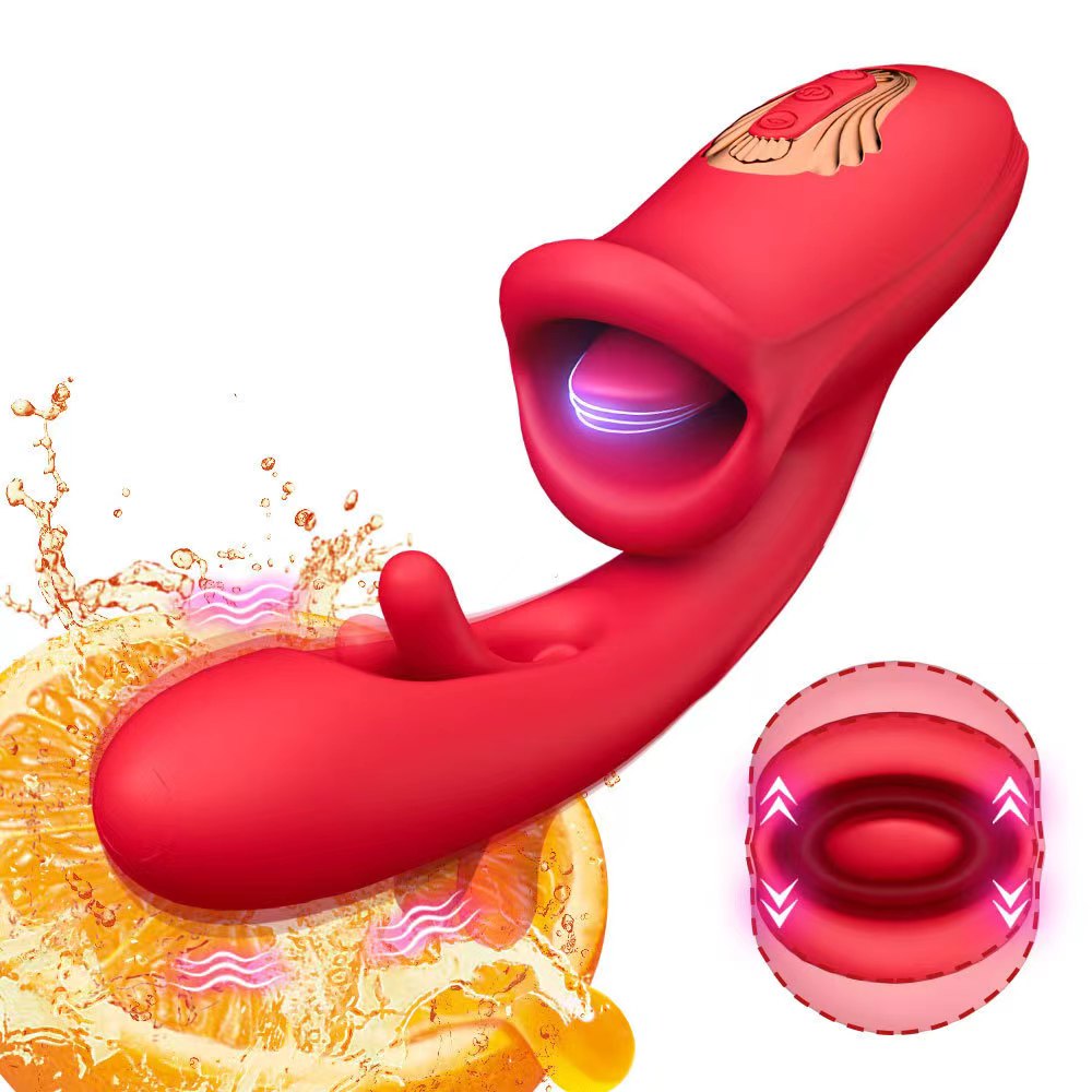 Vibrator sa vibracijom, jezikom i funkcijom za squirt