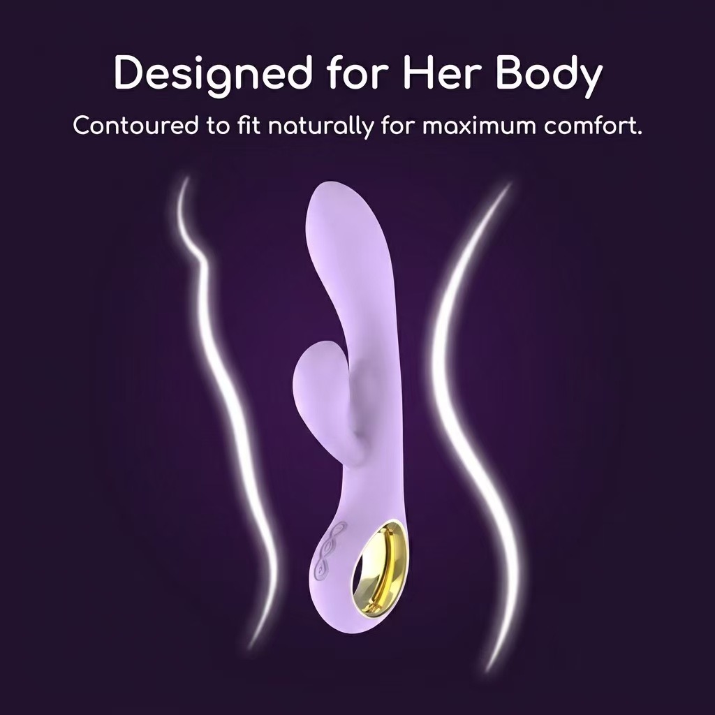 Premium zeka vibrator sa zlatnim prstenom PINK