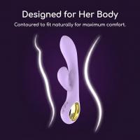 Premium zeka vibrator sa zlatnim prstenom PINK