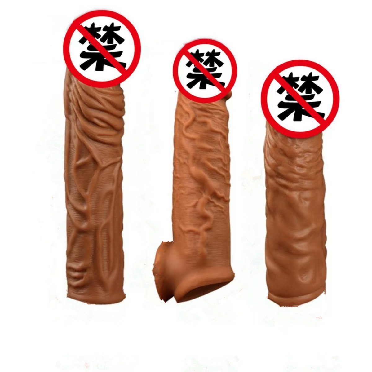 Realistična navlaka za penis, 135 mm