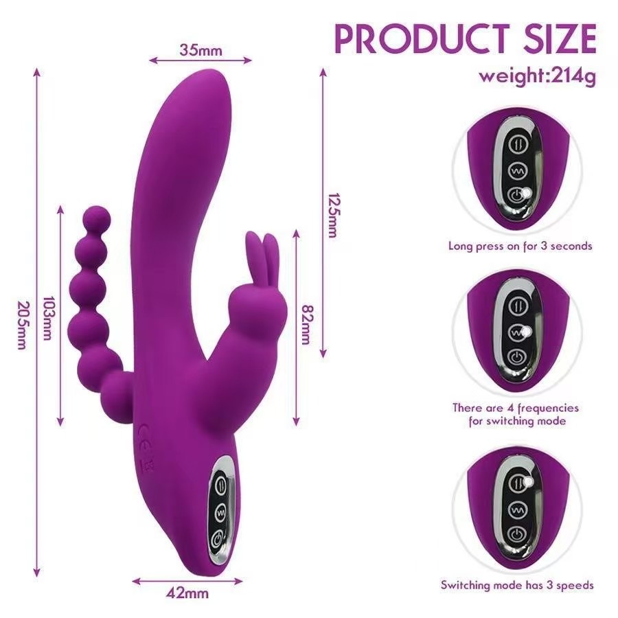 Zeka vibrator 3-u-1 – trostruka stimulacija u jednom pokretu